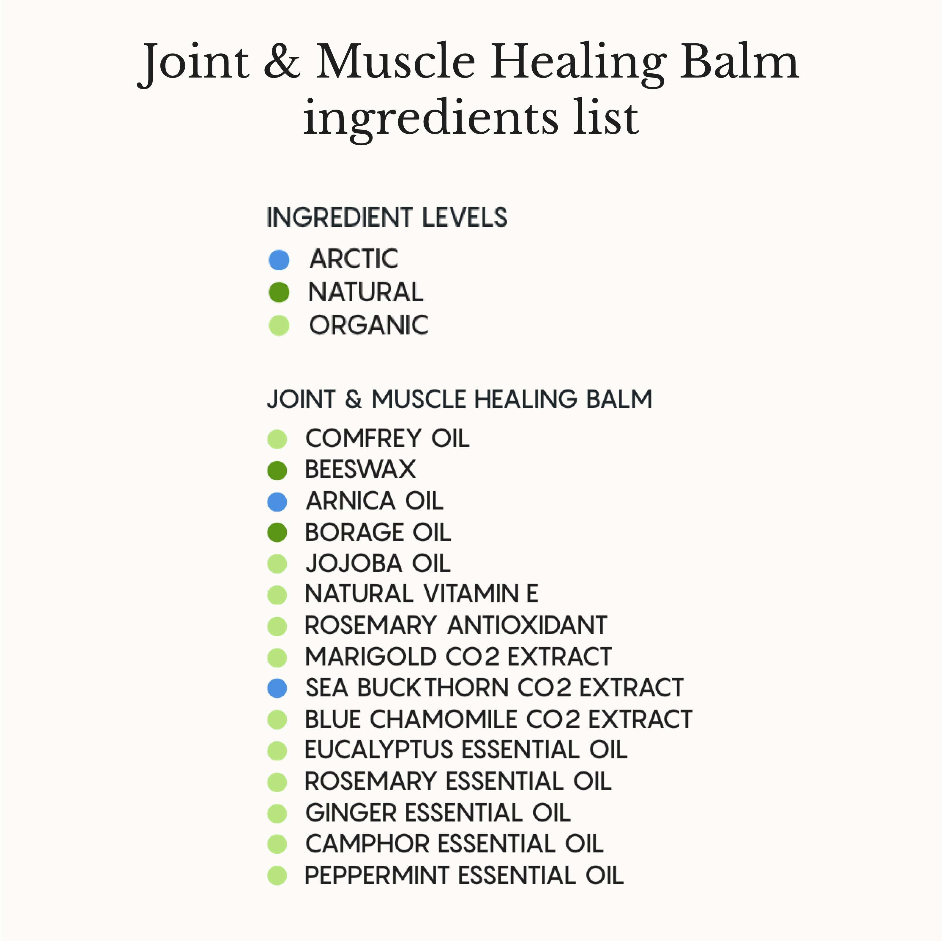 Joint & Muscle Healing Balm